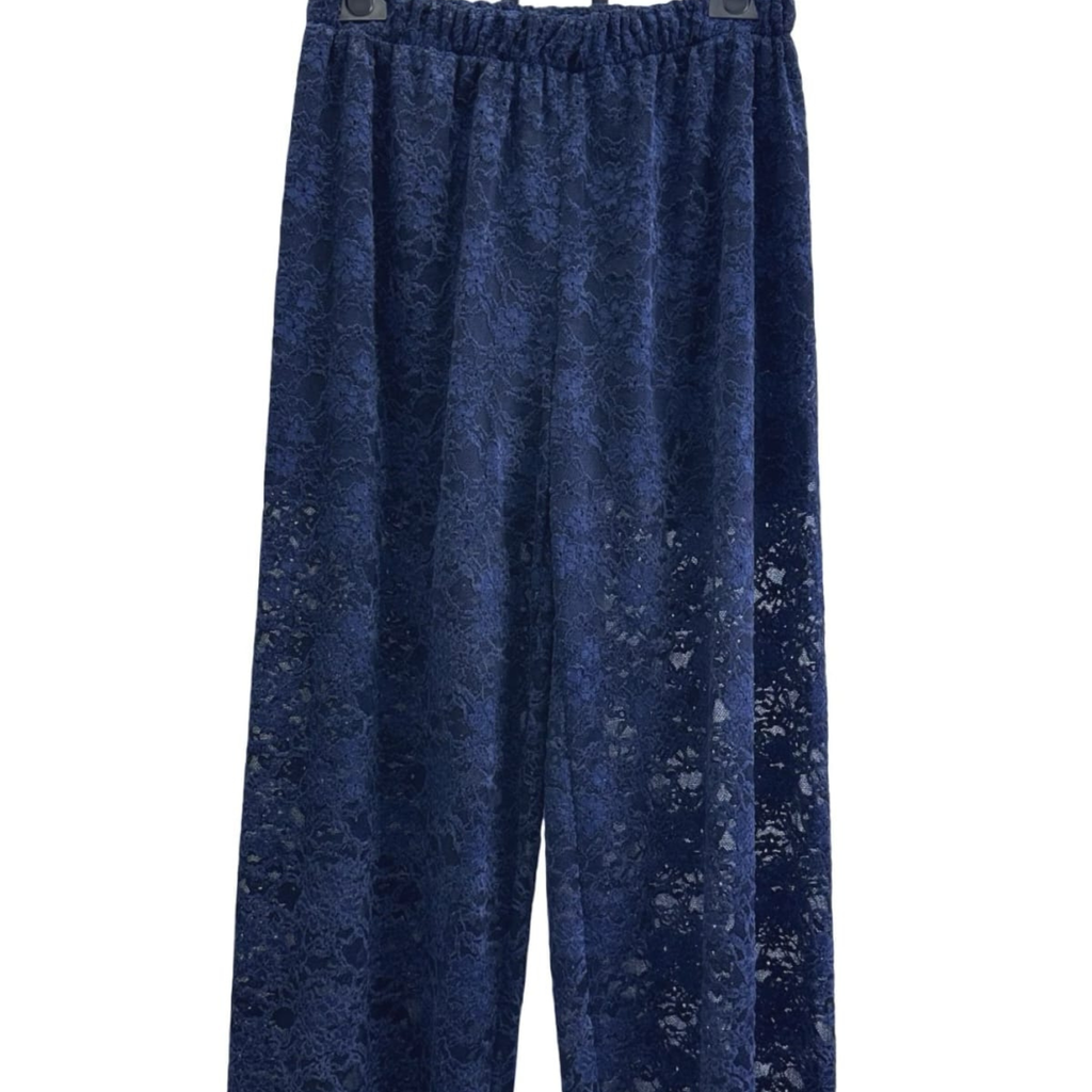 Floral Lace Wide Leg Trousers