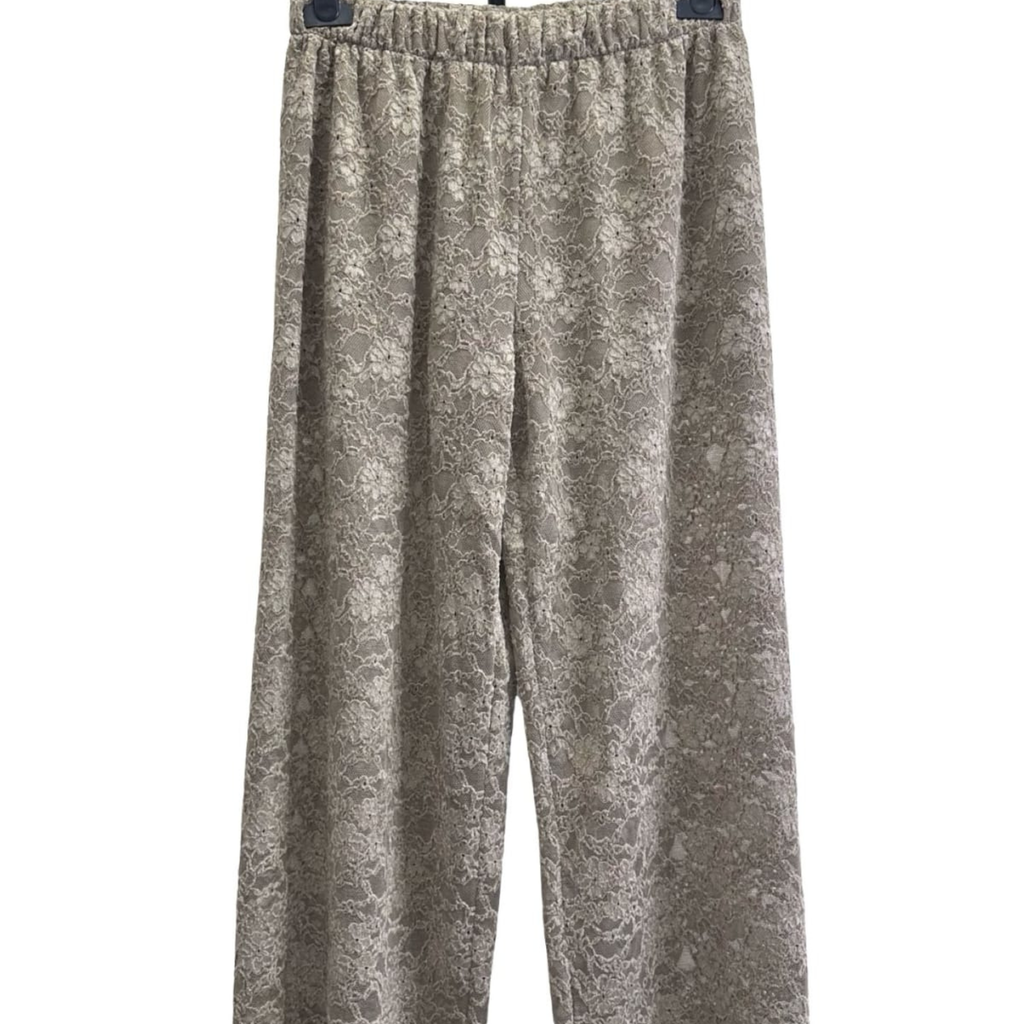 Floral Lace Wide Leg Trousers