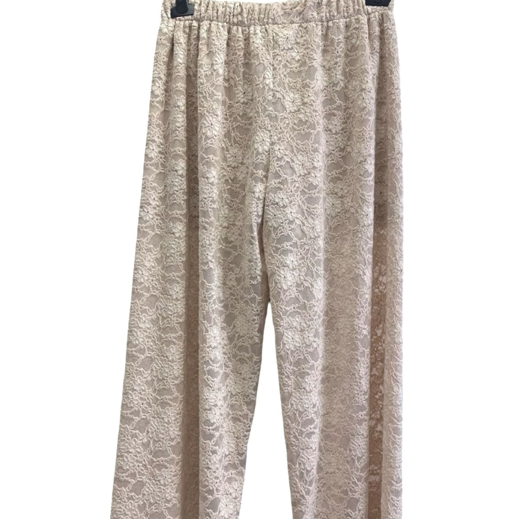 Floral Lace Wide Leg Trousers
