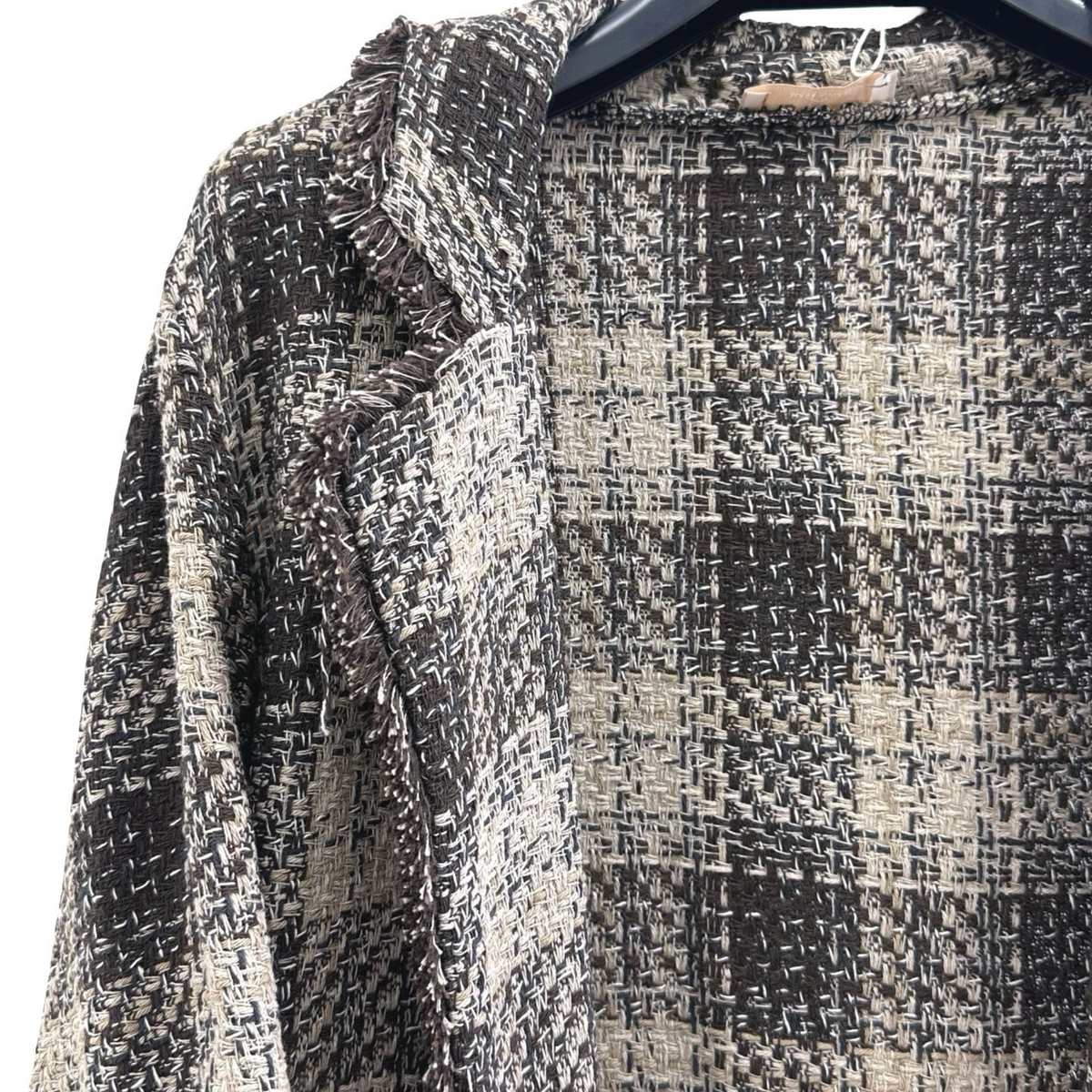 Textured Check Blazer