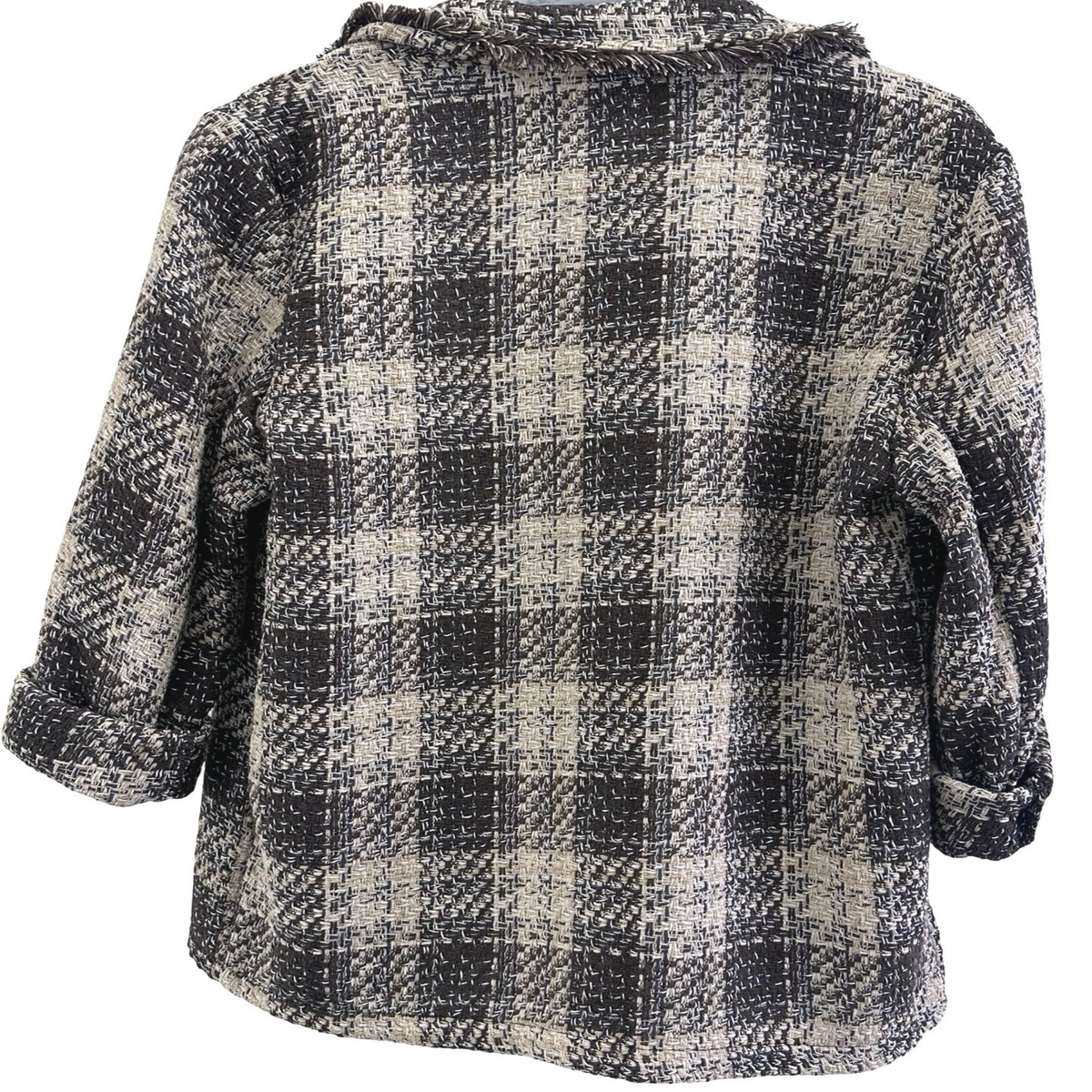 Textured Check Blazer