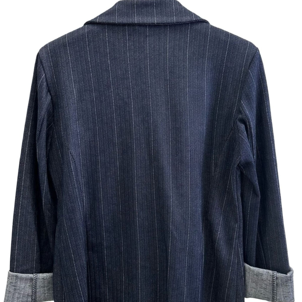 Italian Pinstripe Tailored Blazer