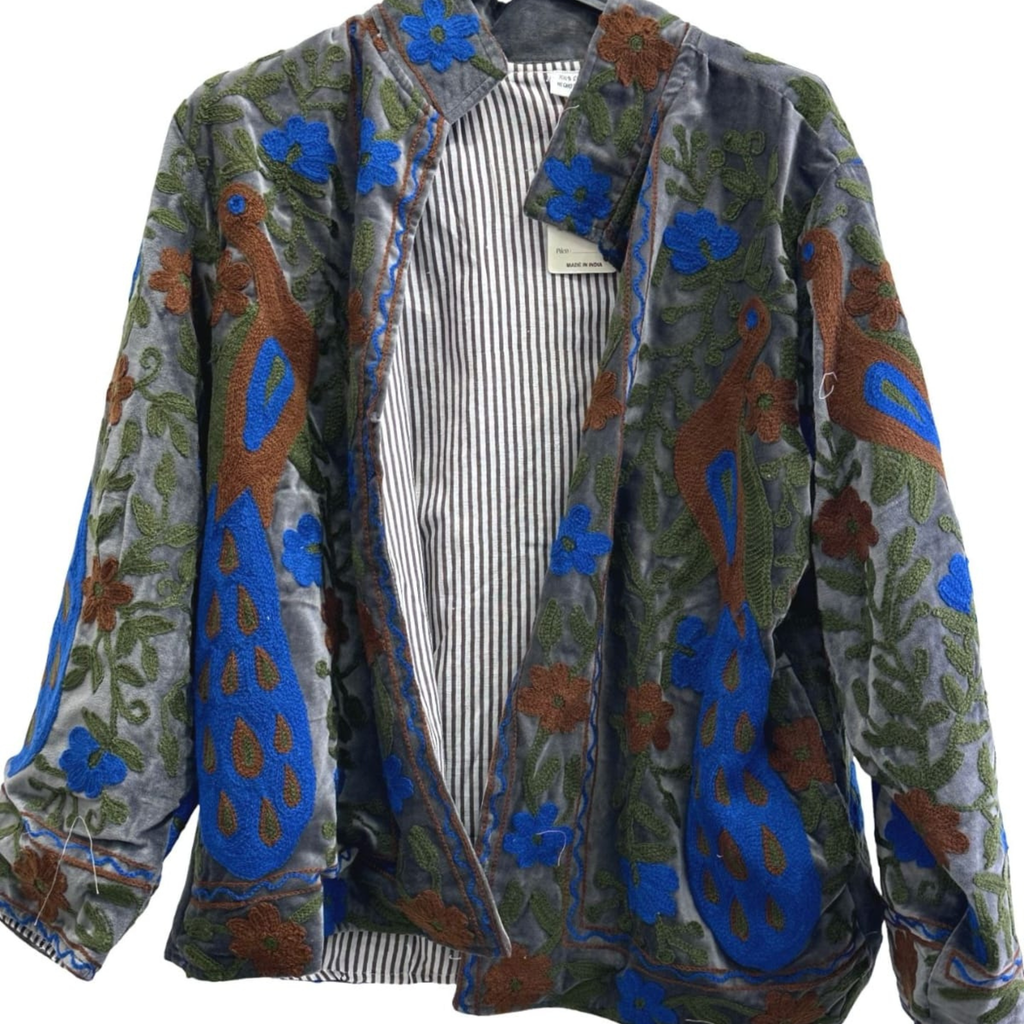 Embroidered Cotton Statement Jacket