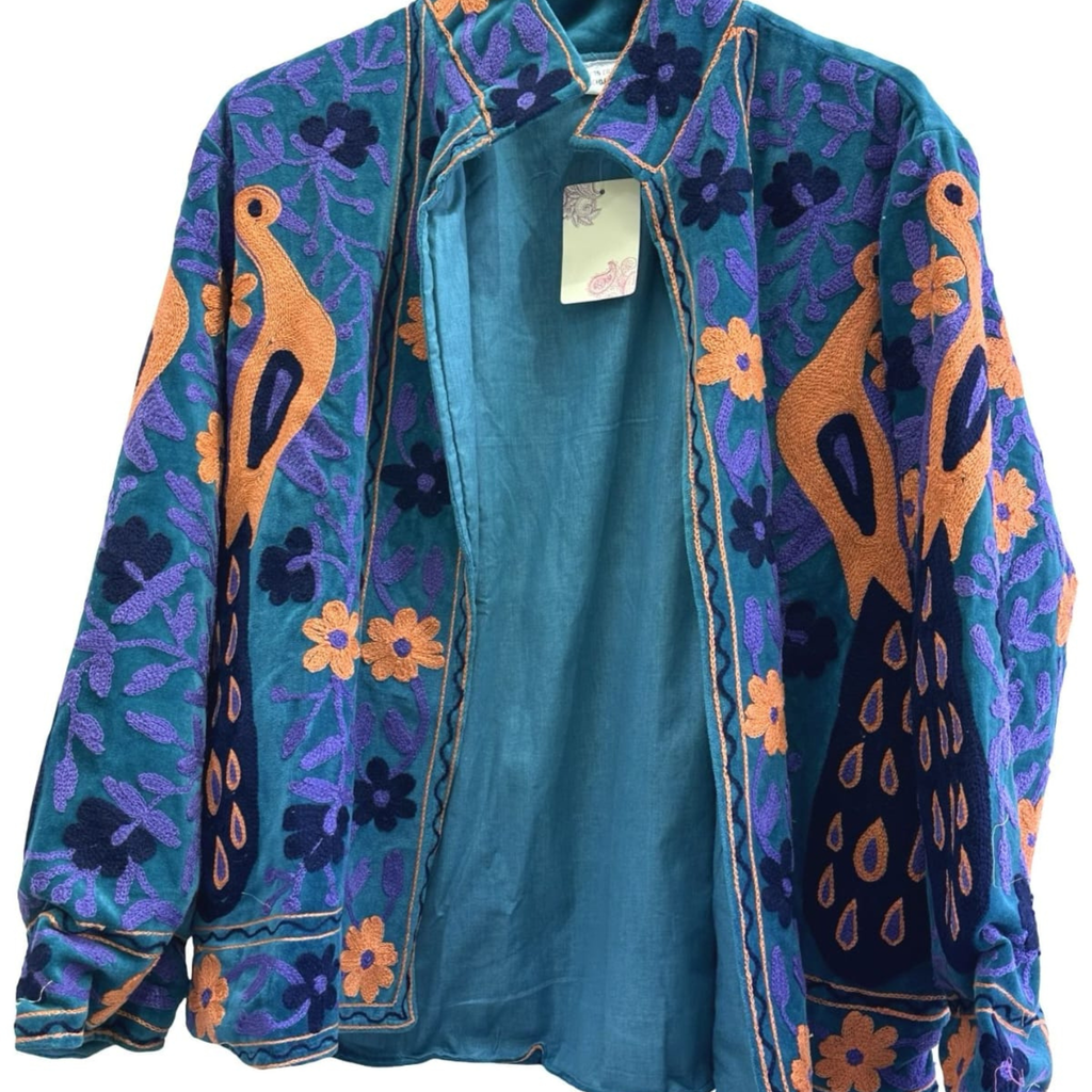 Embroidered Cotton Statement Jacket