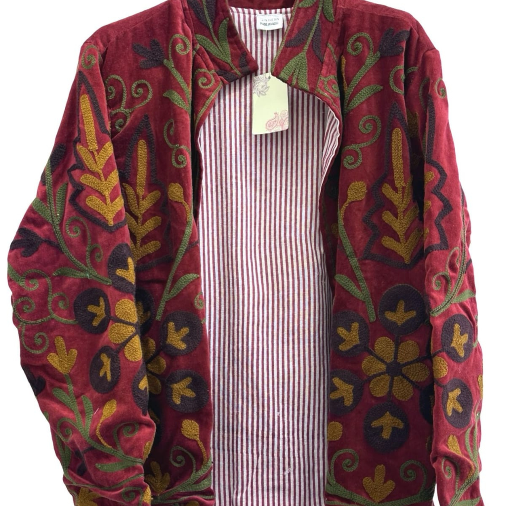 Embroidered Cotton Statement Jacket
