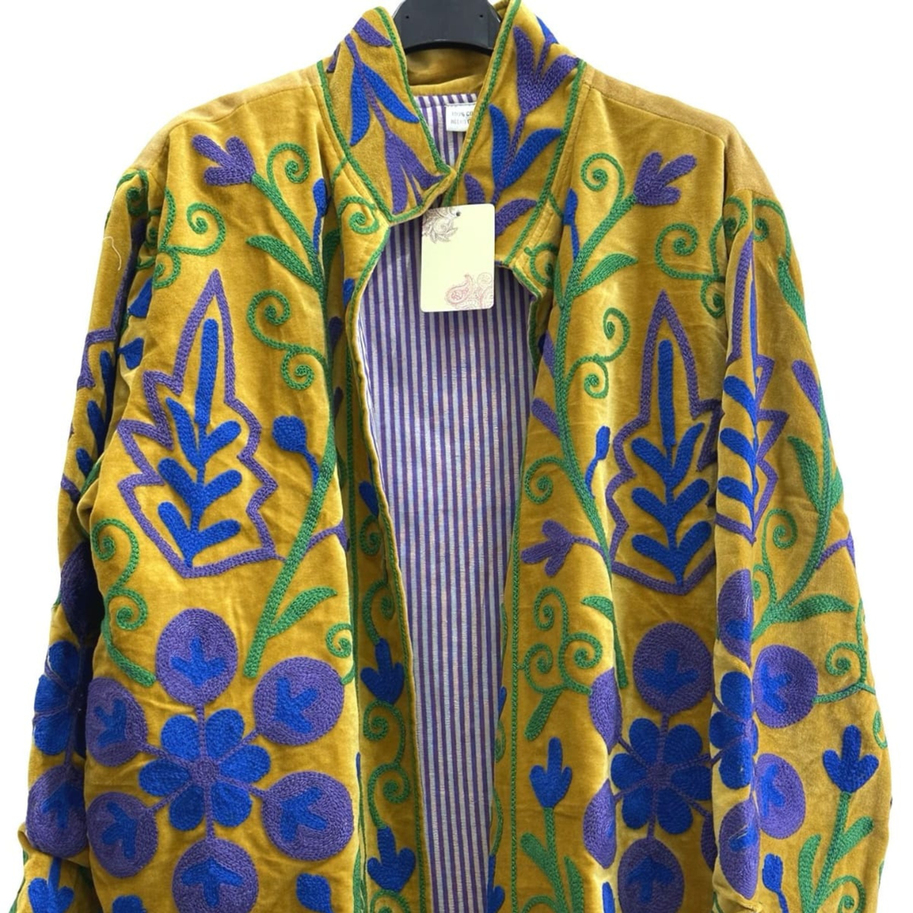 Embroidered Cotton Statement Jacket
