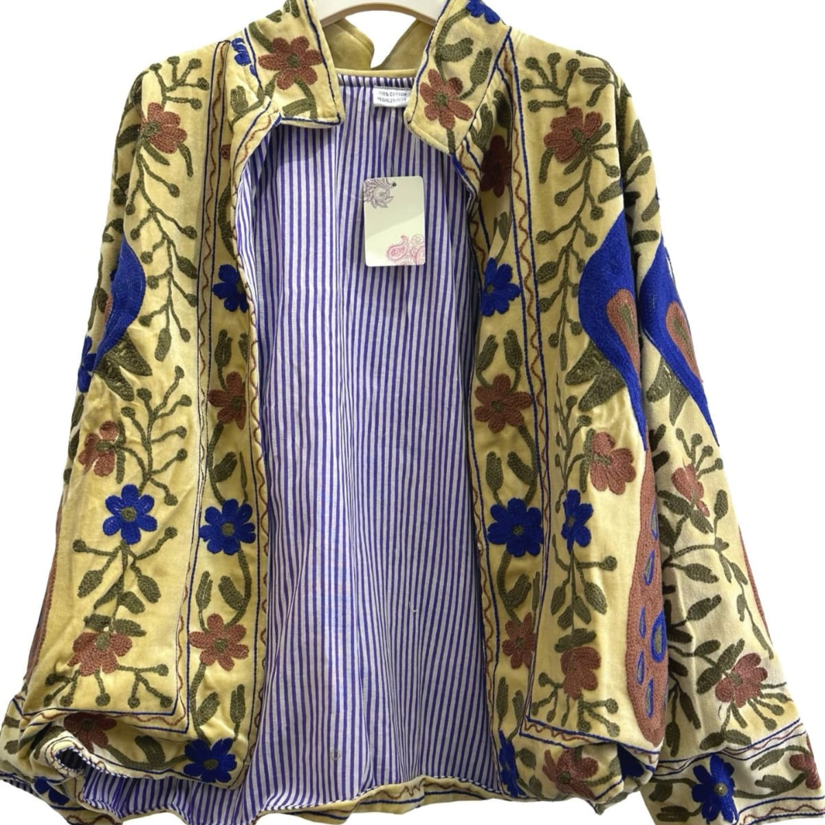Embroidered Cotton Statement Jacket