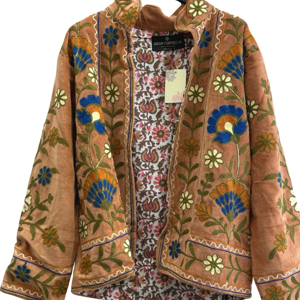 Embroidered Cotton Statement Jacket