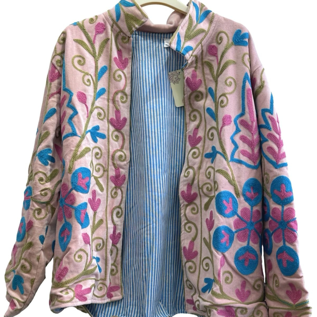 Embroidered Cotton Statement Jacket