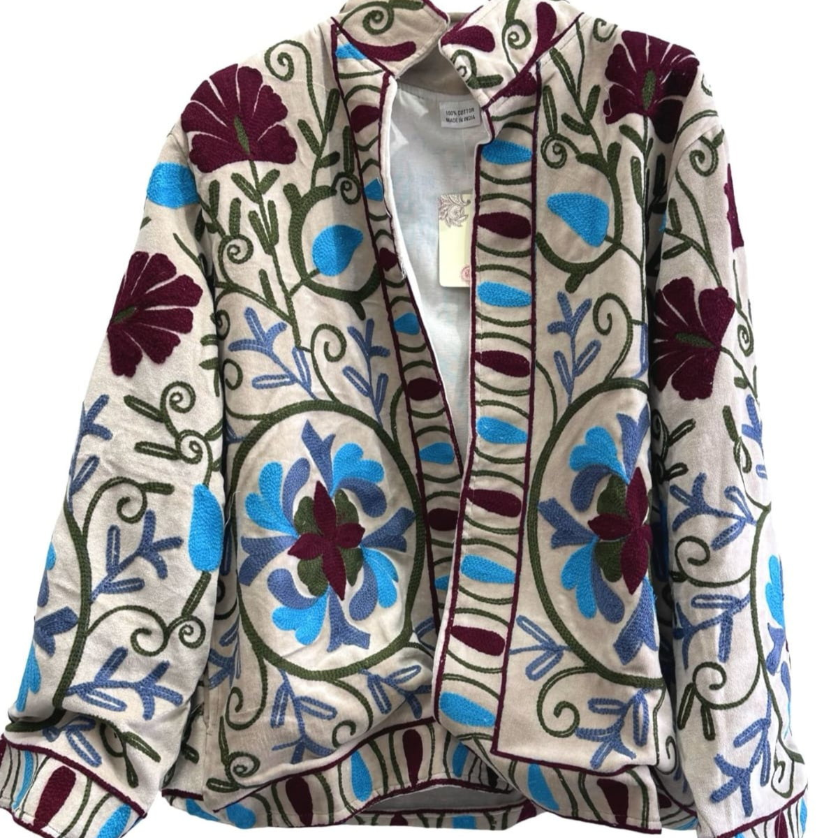 Embroidered Cotton Statement Jacket