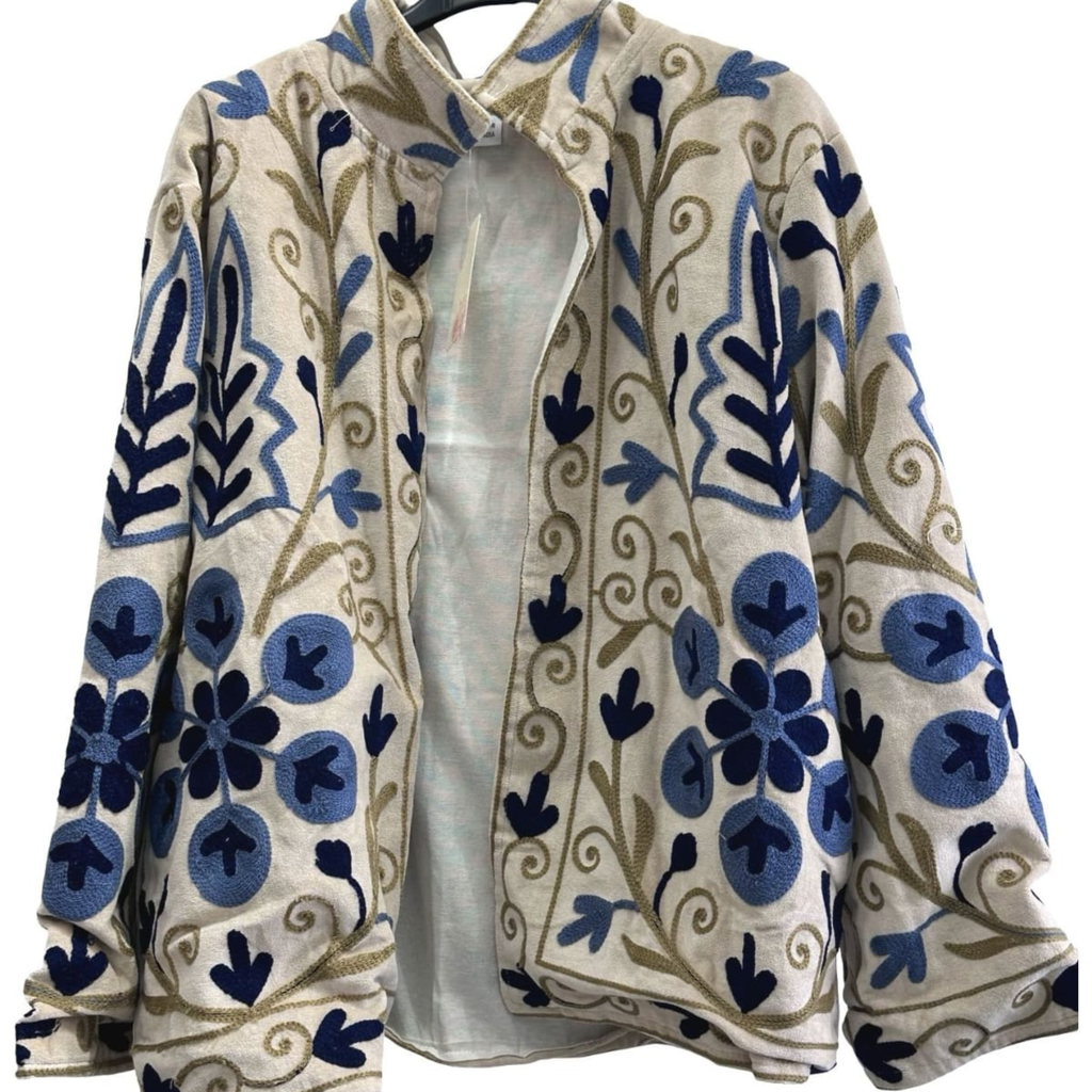 Embroidered Cotton Statement Jacket