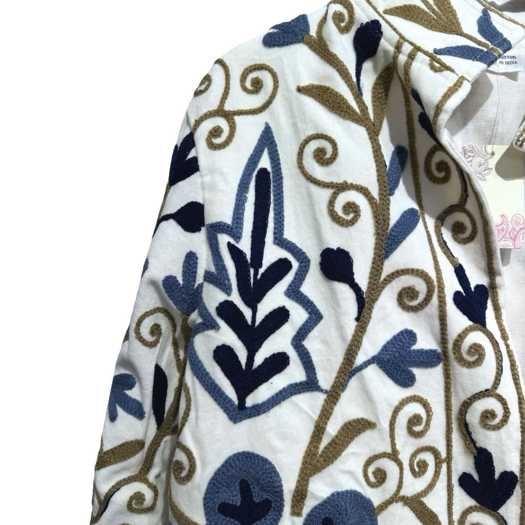Embroidered Cotton Statement Jacket