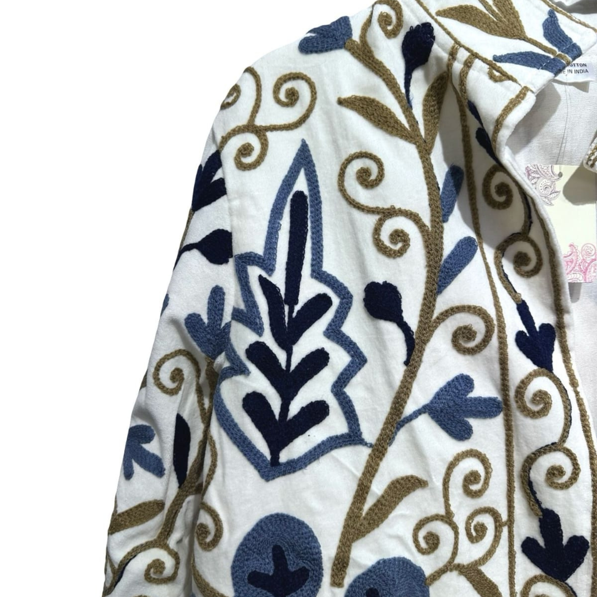 Embroidered Cotton Statement Jacket
