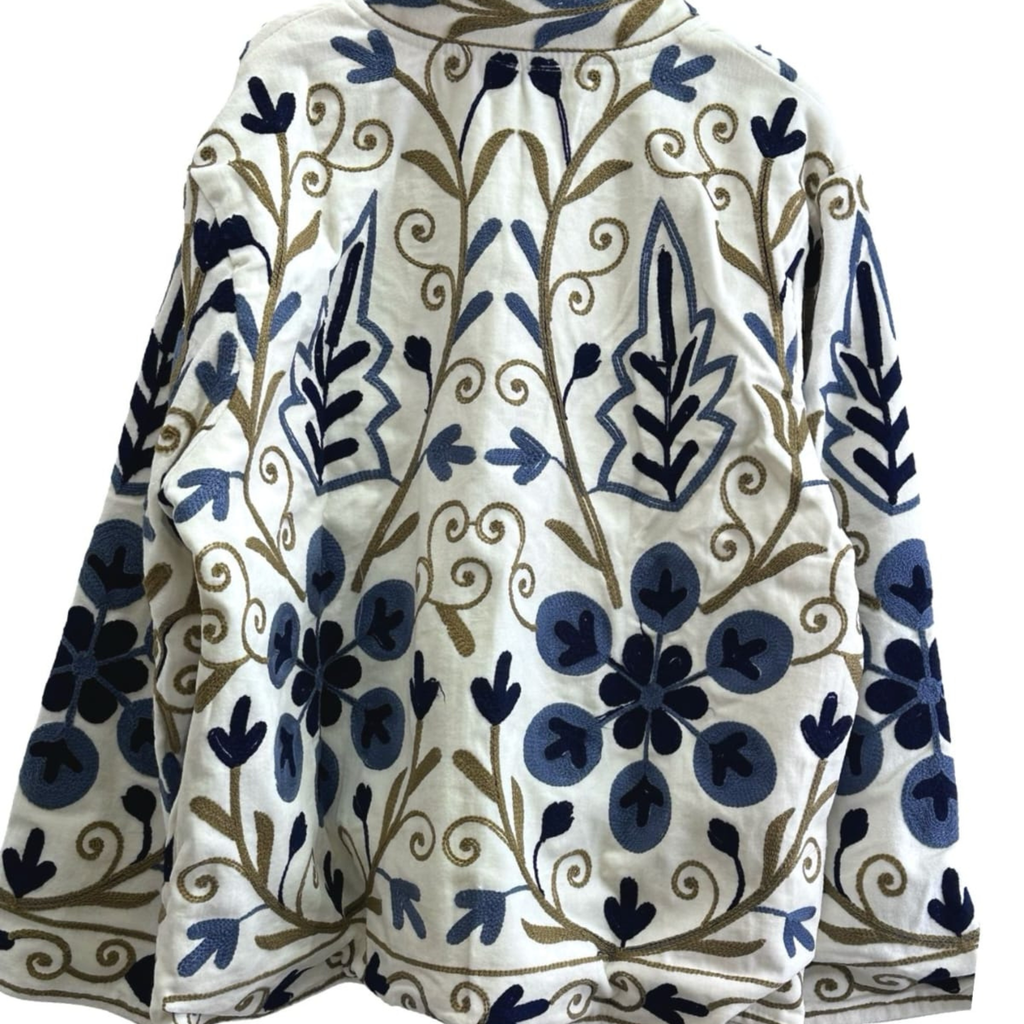 Embroidered Cotton Statement Jacket