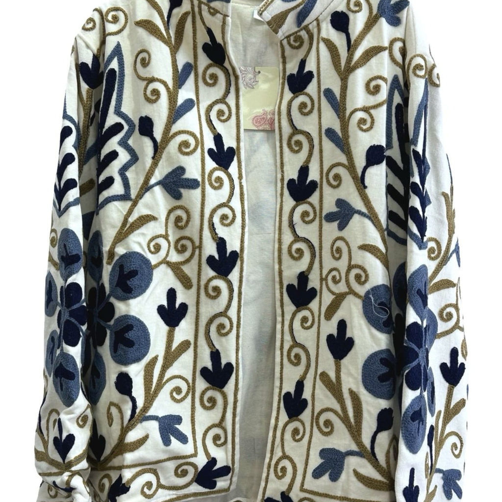 Embroidered Cotton Statement Jacket