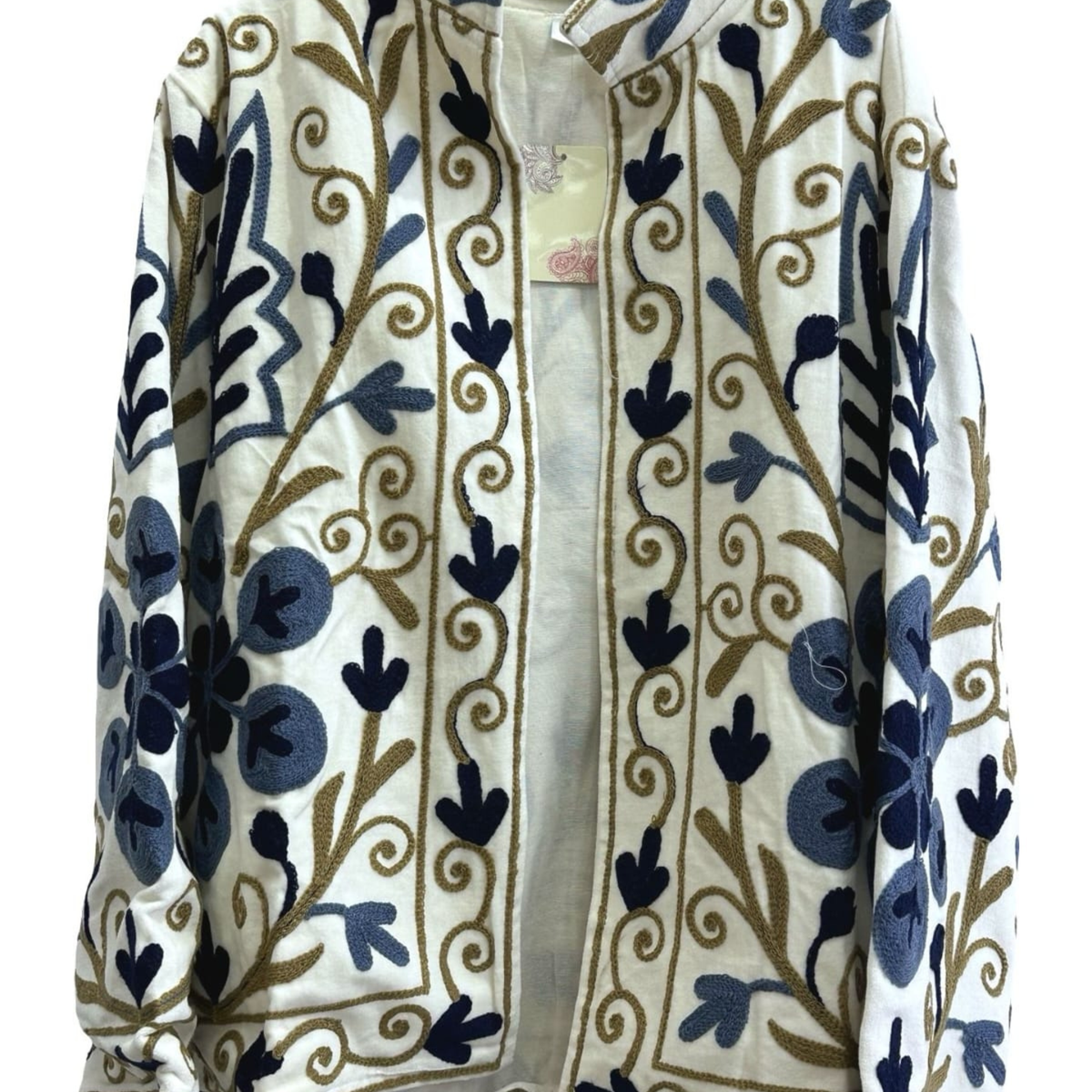 Embroidered Cotton Statement Jacket