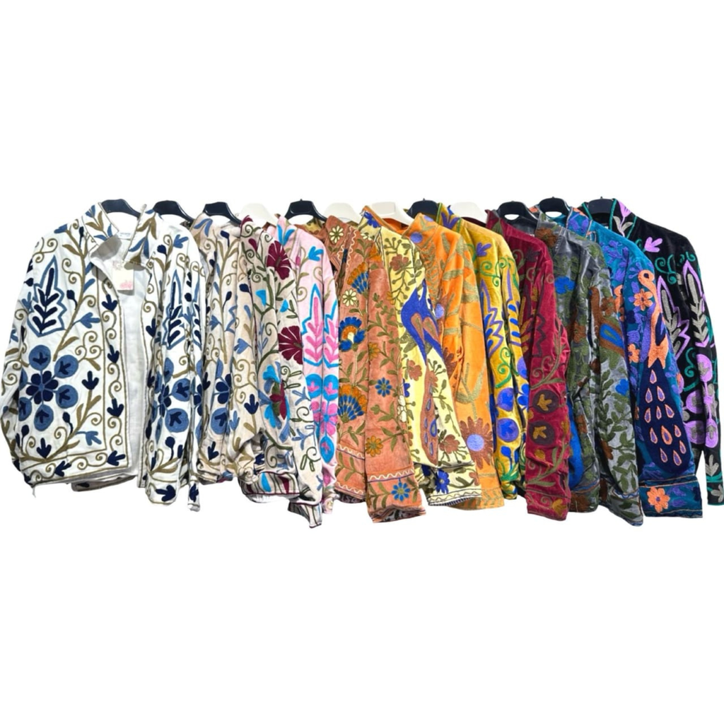 Embroidered Cotton Statement Jacket