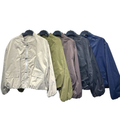 Satin-Effect Oriental Bomber Jacket