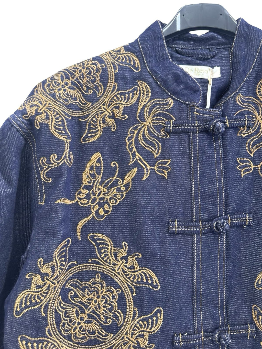 Embroidered Oriental Denim Jacket