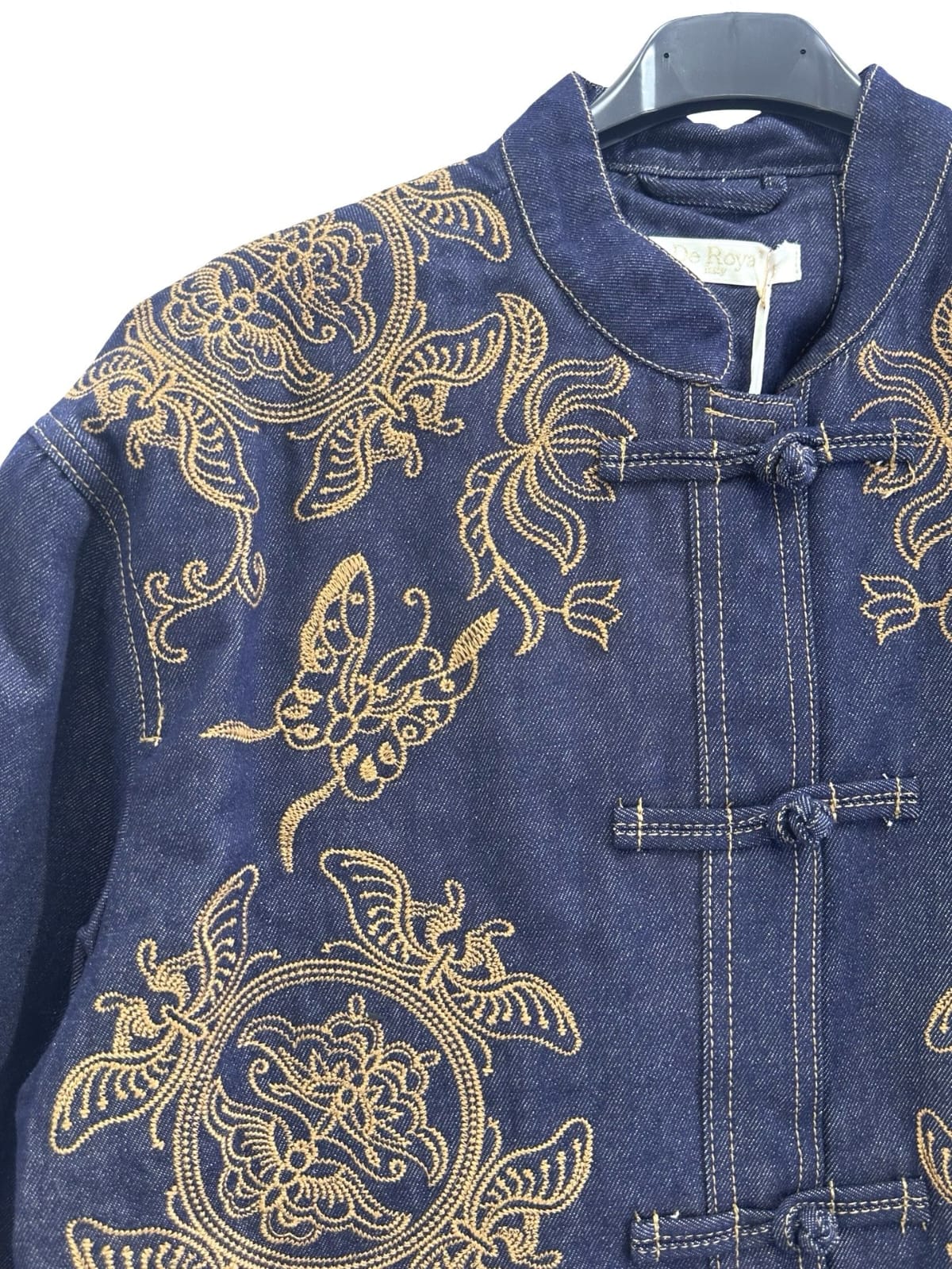 Embroidered Oriental Denim Jacket